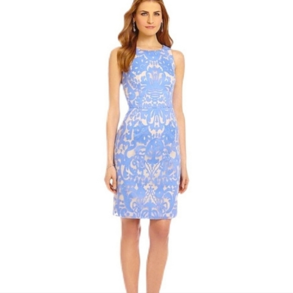 Light blue embroidered dress